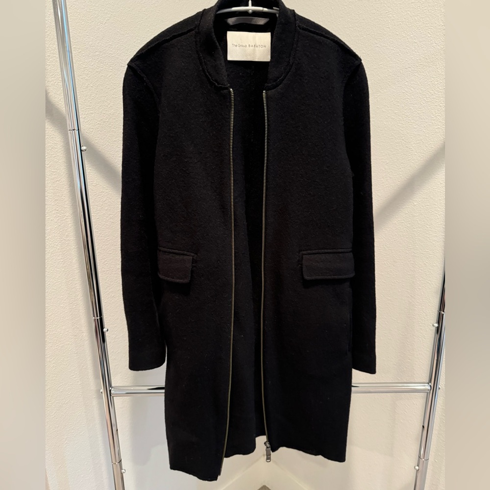 The Group by Babaton Black wool coat